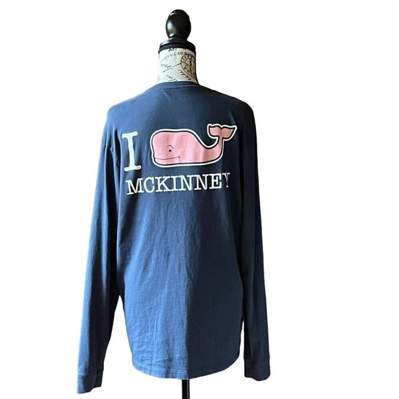 Vineyard Vines navy US Naval Academy Long sleeves Men’s Shirt Sz S Preppy Casual - Picture 1 of 8